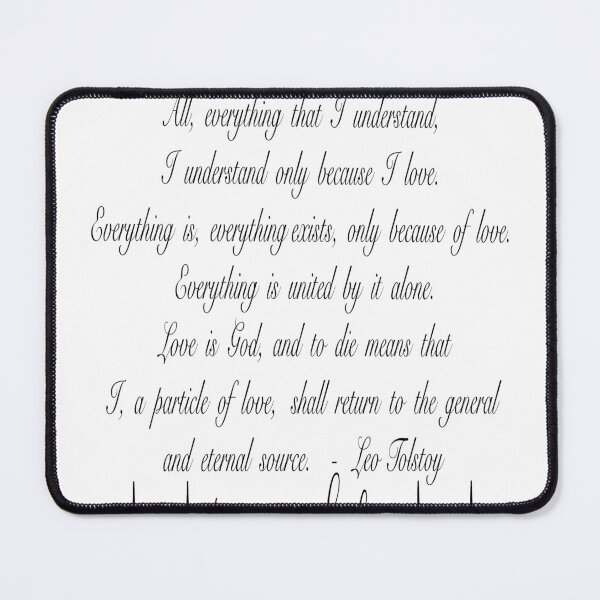 Item preview, Love is life Quote Wall Art Leo Tolstoy Digital Inspirational Prints Posters Wall Art Gift for Her designed and sold by Rocky Mountain Artistry.