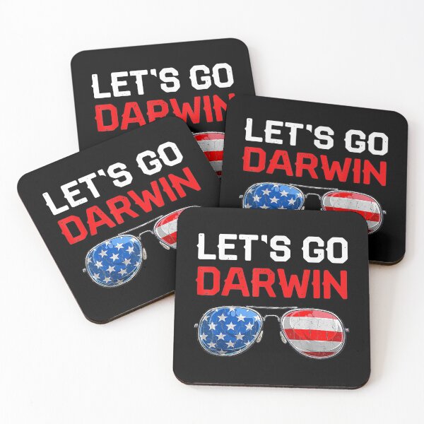 Item preview, Funny Let_s Go Darwin Retro USA Flag Lets Go Darwin designed and sold by MindiLevijoki.