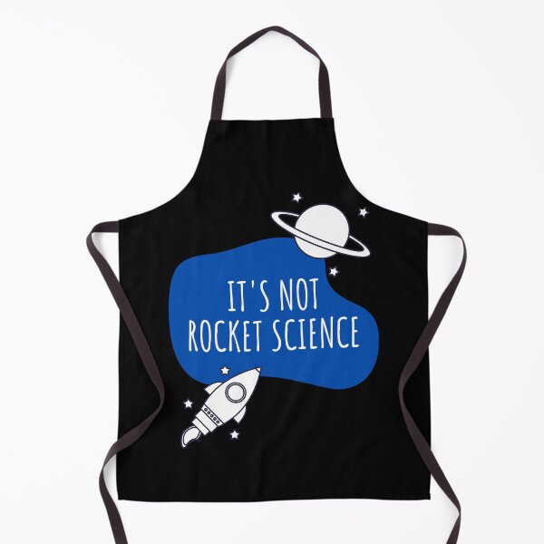 Item preview, It's Not Rocket Science (black background) designed and sold by Sci-Ninja-Blog.