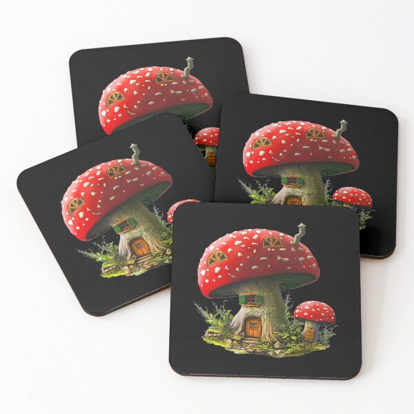 Item preview, Mushroom Gnome Home House Fantasy Chimney Mushrooms designed and sold by MichaelZaloga.
