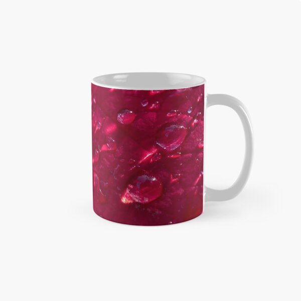 Item preview, Dew Drops on Red Poinsettia Leaf designed and sold by Sinemathk.