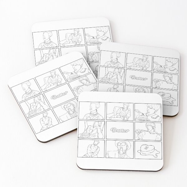 Item preview, BTS Butter Line Art designed and sold by TheSimpleEdge.