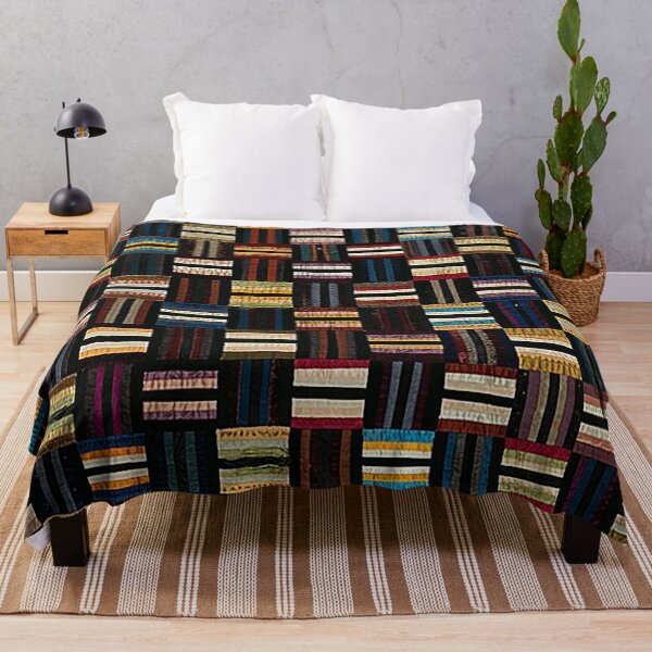 Item preview, Quilt, Roman Stripe pattern, quilt pattern, decorative throw, colorful stripes  designed and sold by Nostrathomas66.