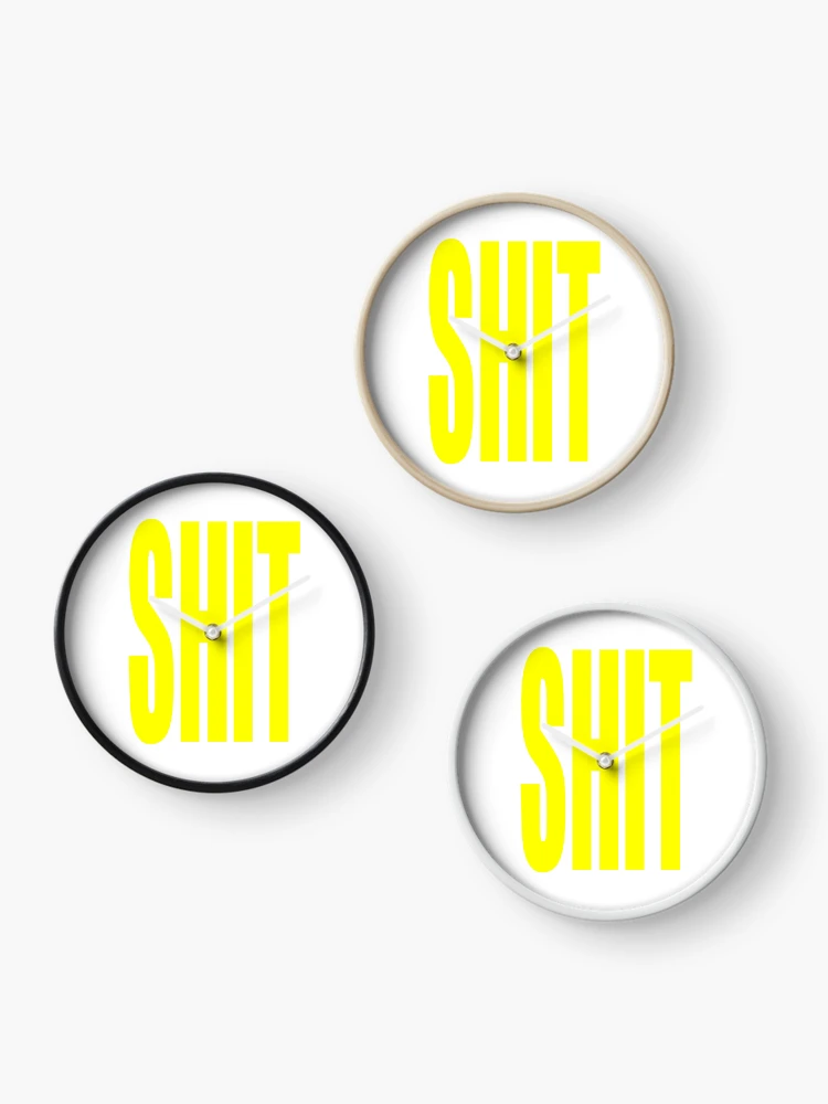 Thumbnail 3 of 4, Clock, Springbreak "Shit" designed and sold by Grobie.