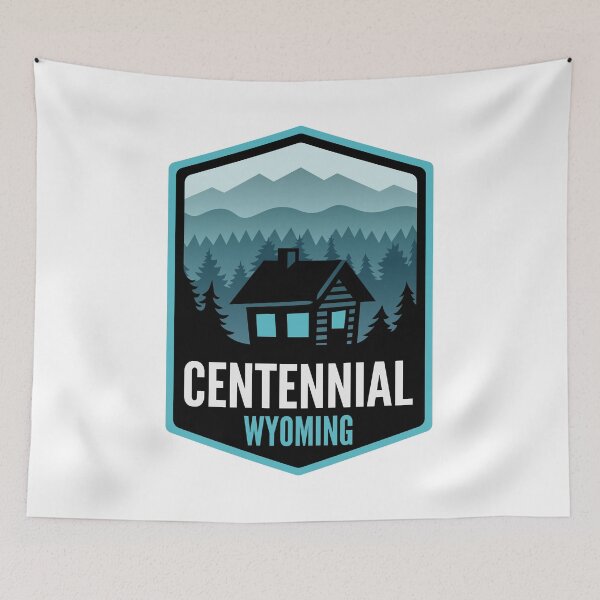 Item preview, Centennial Wyoming Mountain Town Cabin designed and sold by HalpinDesign.