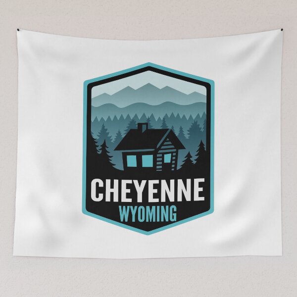 Item preview, Cheyenne Wyoming Mountain Town Cabin designed and sold by HalpinDesign.