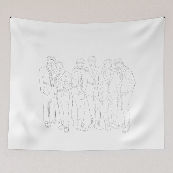 Item preview, ASTRO Blue Flame Group Photo designed and sold by TheSimpleEdge.