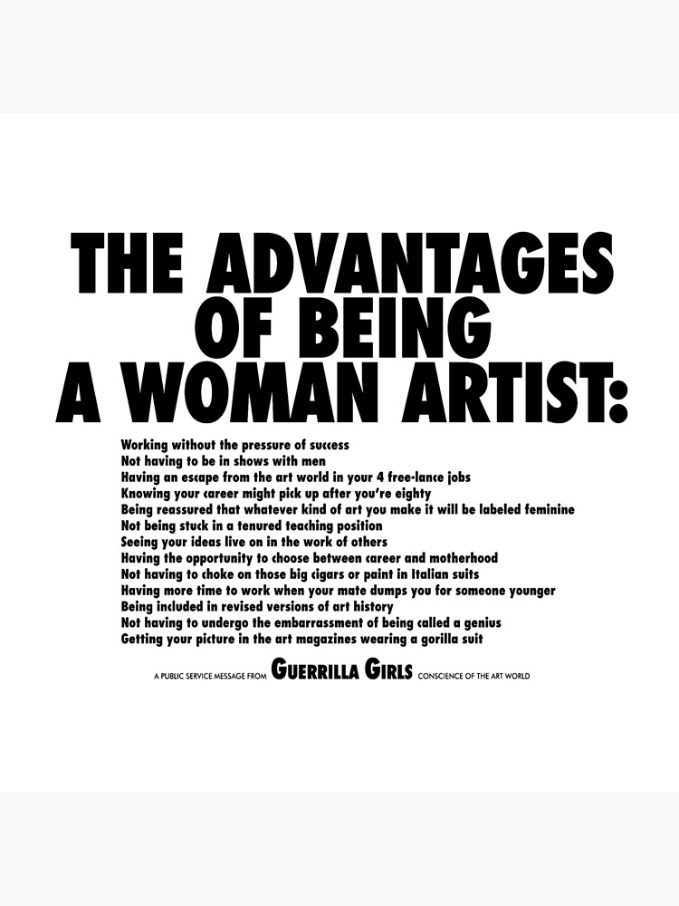 The Advantages of Being A Woman Artist Recycled Bag