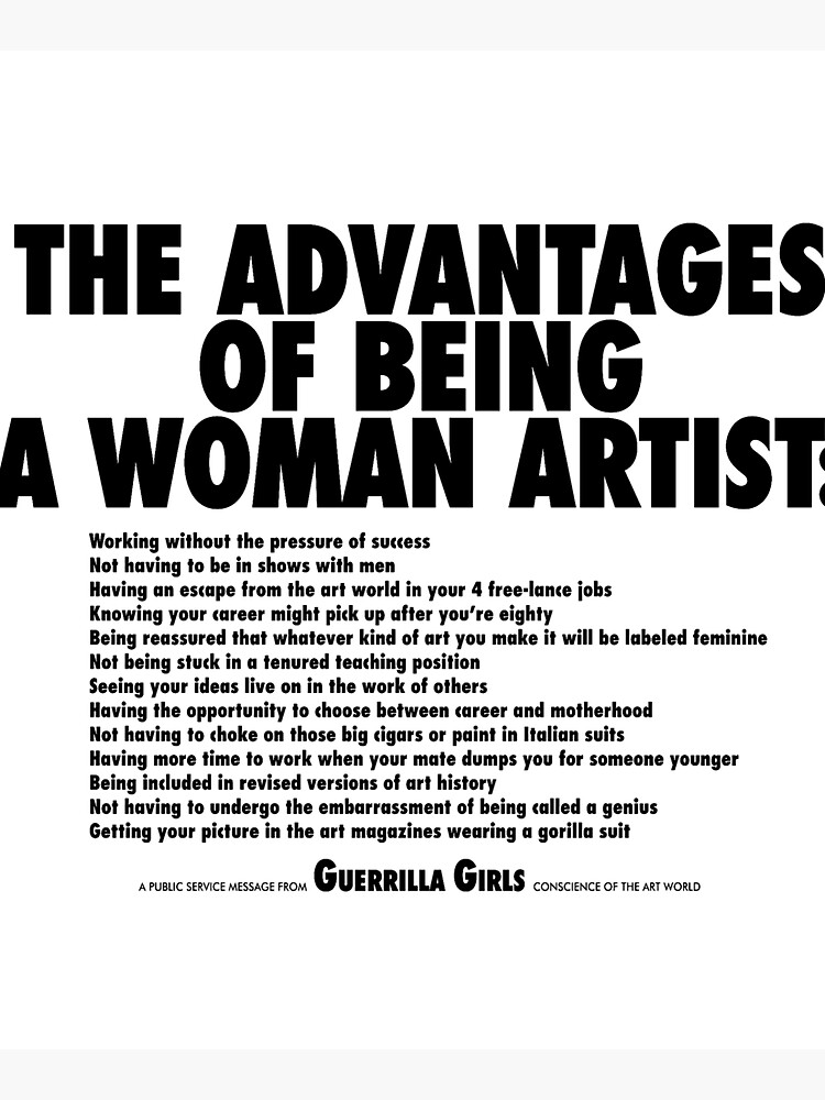 The Advantages of Being A Woman Artist Recycled Bag