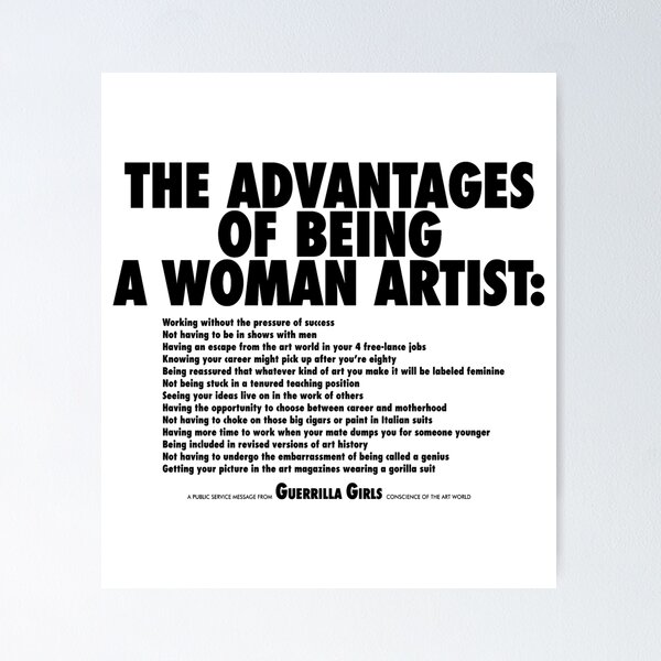 Item preview, The Advantages Of Being a Woman Artist designed and sold by RebeccaLove.