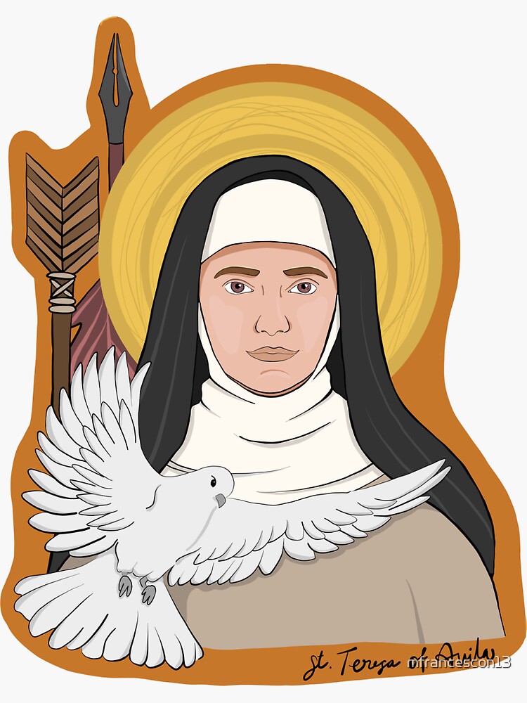 Saint Theresa holy catholic woman cartoon' Baseball Cap