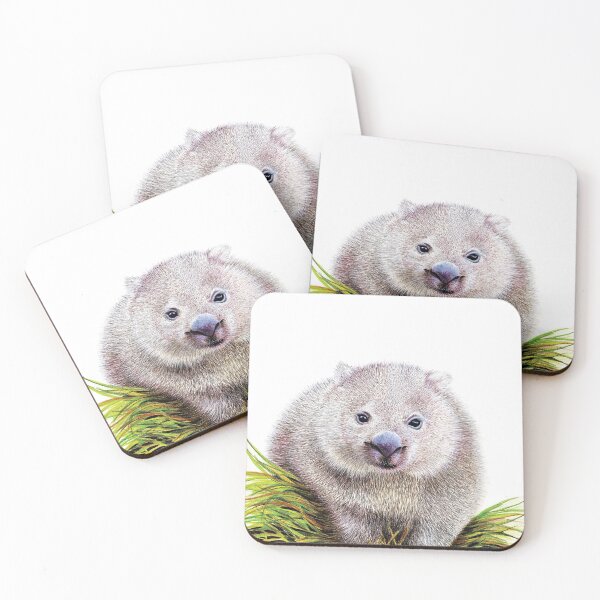 Wombat Coasters (Set of 4)