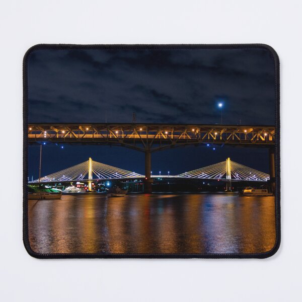 Item preview, Portland, Oregon Bridge Reflection at Night designed and sold by SafariByMarisa.
