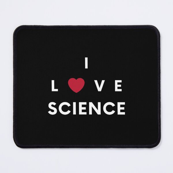 Item preview, I Love Science (black background) designed and sold by Sci-Ninja-Blog.