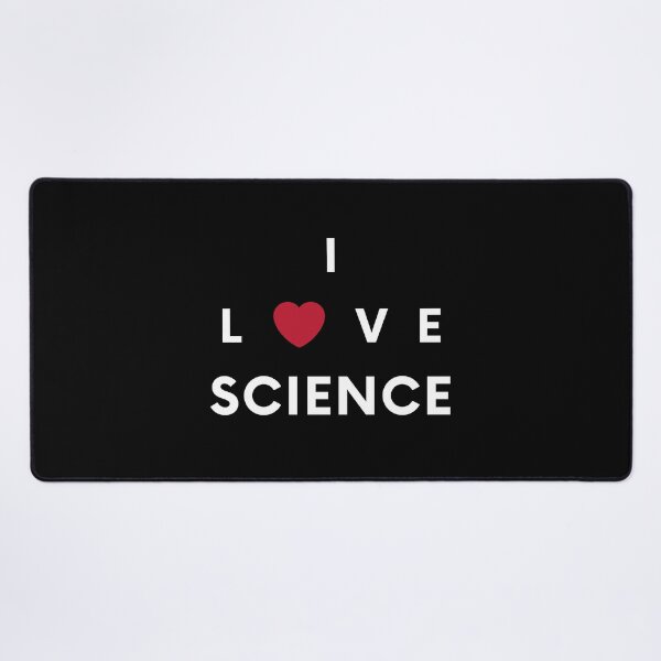 Item preview, I Love Science (black background) designed and sold by Sci-Ninja-Blog.