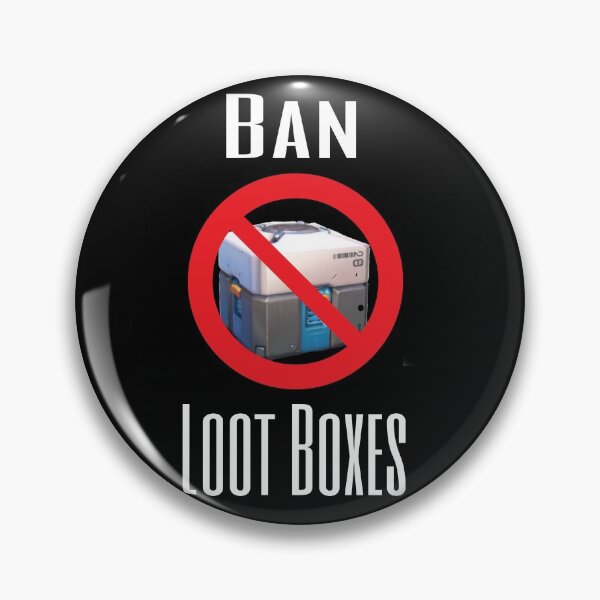 Item preview, Ban Loot Boxes designed and sold by WarblyZombie.