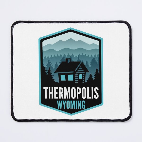 Item preview, Thermopolis Wyoming Mountain Town Cabin designed and sold by HalpinDesign.