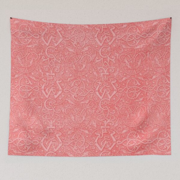Item preview, Vintage Triskle Celtic Trinity Knot Coral Peach designed and sold by SaraValor.