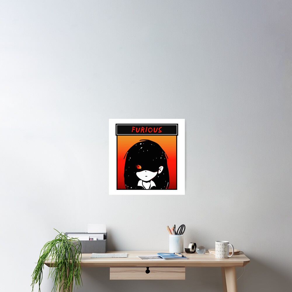 "Mari's Furious Emotion from OMORI" Poster by SOMECreativs Redbubble