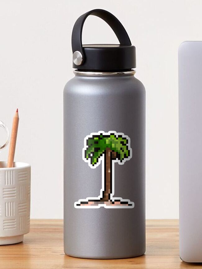 64x64 Vibey Island Palm Tree Sticker for Sale by Ben Foltz