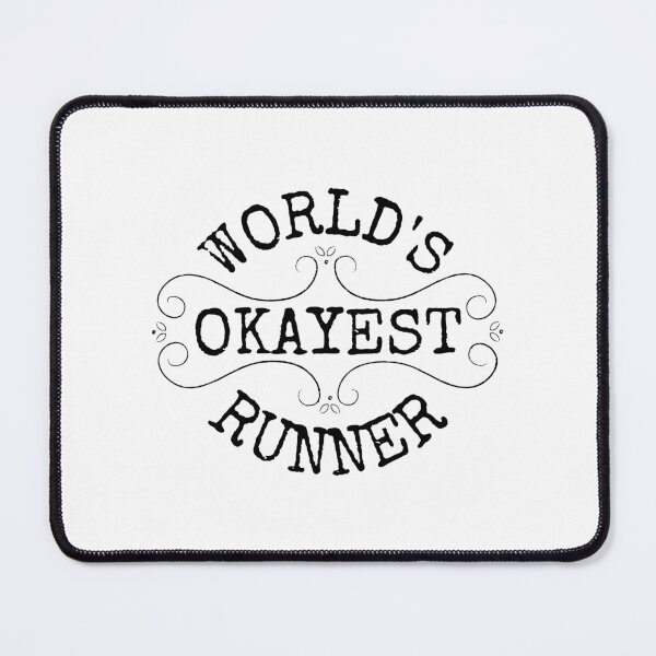 Item preview, World's okayest runner, funny gifts for runners designed and sold by Auntieck.