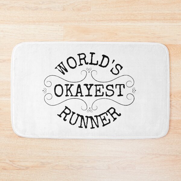 Item preview, World's okayest runner, funny gifts for runners designed and sold by Auntieck.