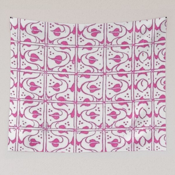 Item preview, Vintage Leaf and Vines Pink and White designed and sold by SaraValor.