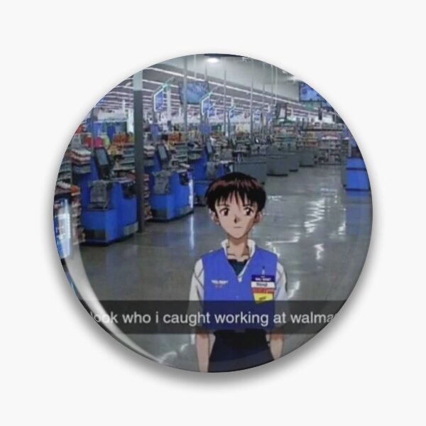 Item preview, shinji ikari working at walmart designed and sold by Akusenkuto.