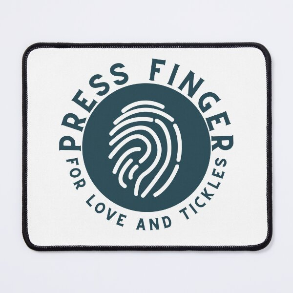 Item preview, Press Finger For Love and Tickles.  Funny interactive T-shirt design. designed and sold by OliOuterBrands.