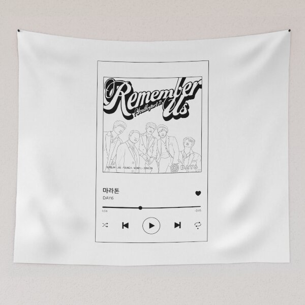 Item preview, DAY 6 Marathon Line Art Spotify Snapshot  designed and sold by TheSimpleEdge.