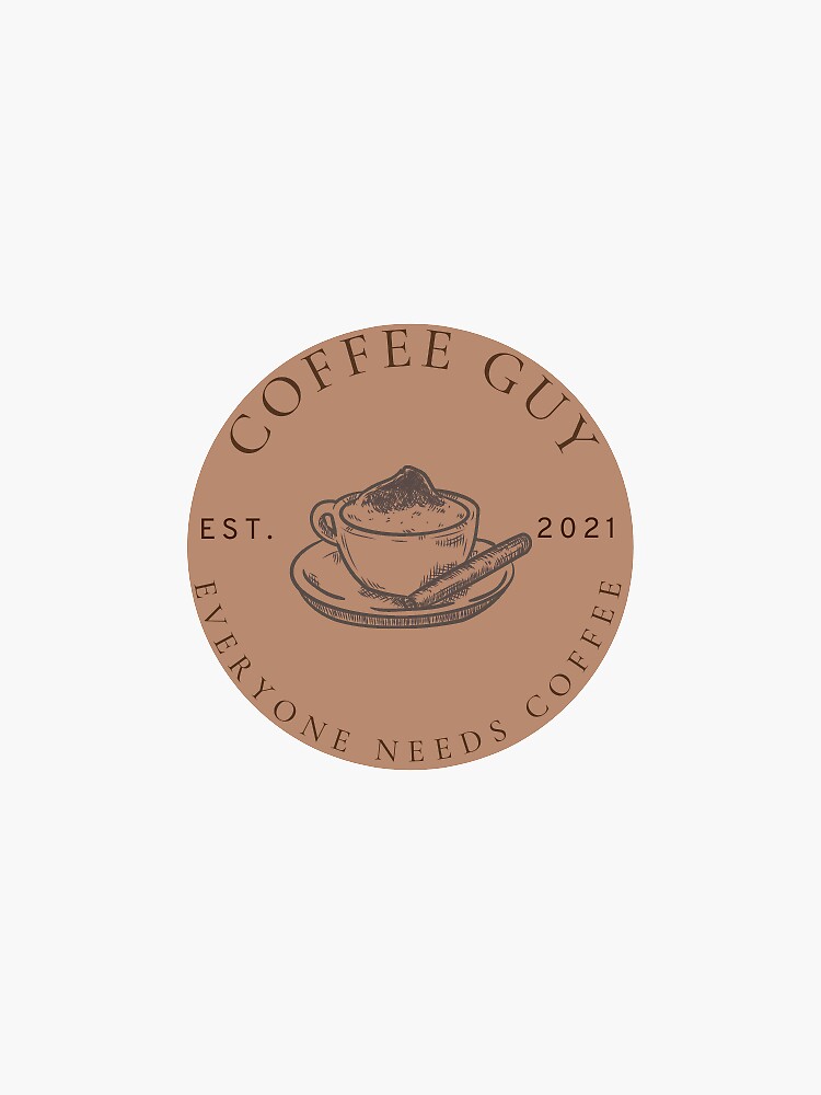 "Coffee Guy" Sticker for Sale by CoffeeGuy Redbubble