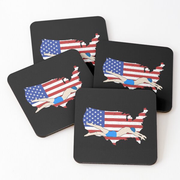 Item preview, American Pride Swim Sport Swimmer US Flag Swimming designed and sold by gonzalogranados.