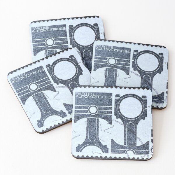 Item preview, Pistons Mexico Exporta, Correos Vintage Postage Stamp designed and sold by Factory57.