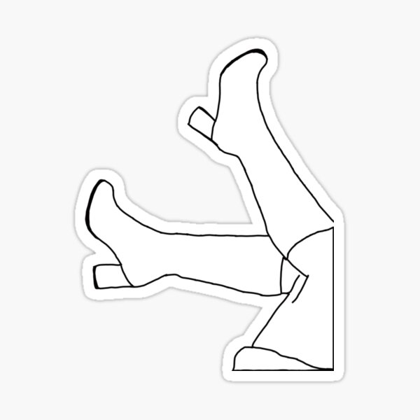 "Gogo Girl Outline" Sticker for Sale by ashleyharr Redbubble