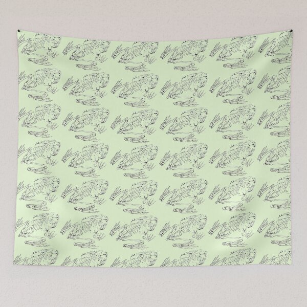 Item preview, Frog Skeleton pencil sketch designed and sold by Mallory Harrington.