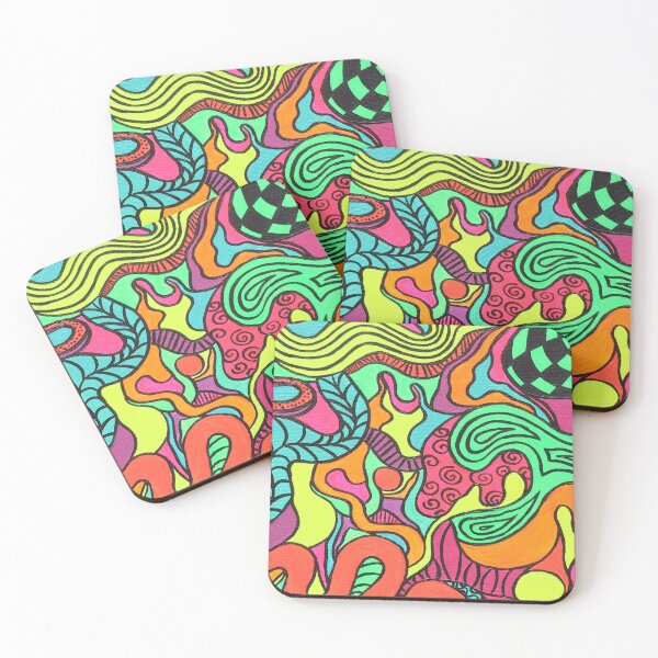 Item preview, Groovy Neon Painting Design designed and sold by sarajanestudios.