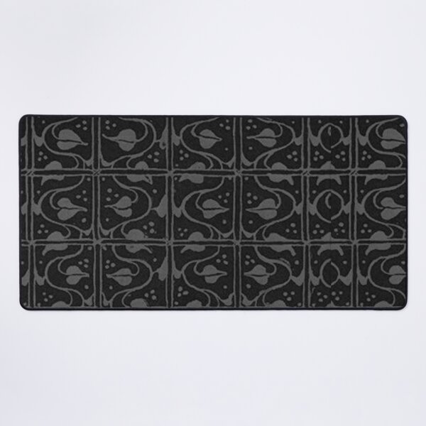 Item preview, Vintage Leaf and Vines Charcoal Gray Black designed and sold by SaraValor.