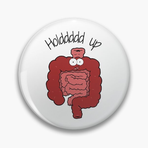 Item preview, Holdddd Up - Funny Large/Small Intestine designed and sold by Sci-Ninja-Blog.