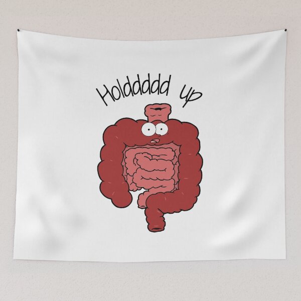 Item preview, Holdddd Up - Funny Large/Small Intestine designed and sold by Sci-Ninja-Blog.