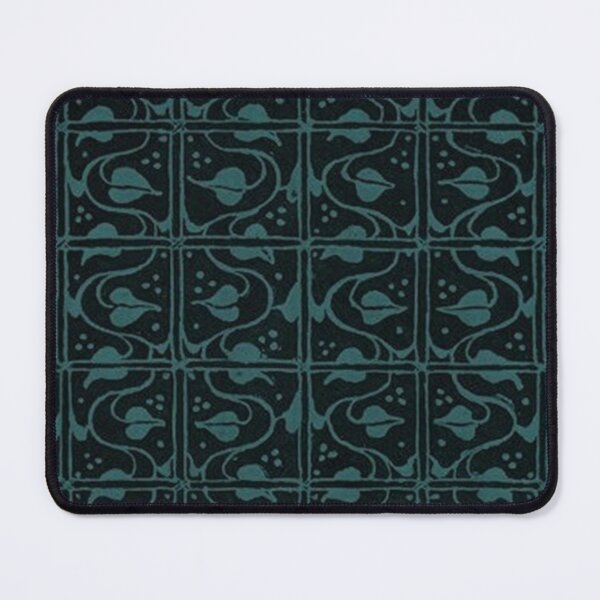 Item preview, Vintage Leaf and Vines Turquoise Teal and Black designed and sold by SaraValor.