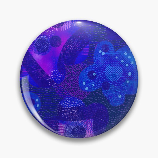 Item preview, Blue pink digital floral designed and sold by Leanne Morin.