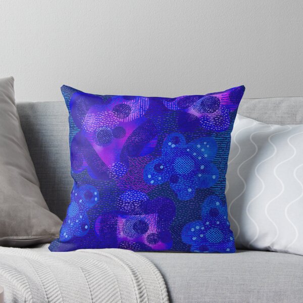 Item preview, Blue pink digital floral designed and sold by Leanne Morin.
