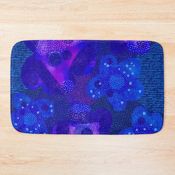 Item preview, Blue pink digital floral designed and sold by Leanne Morin.