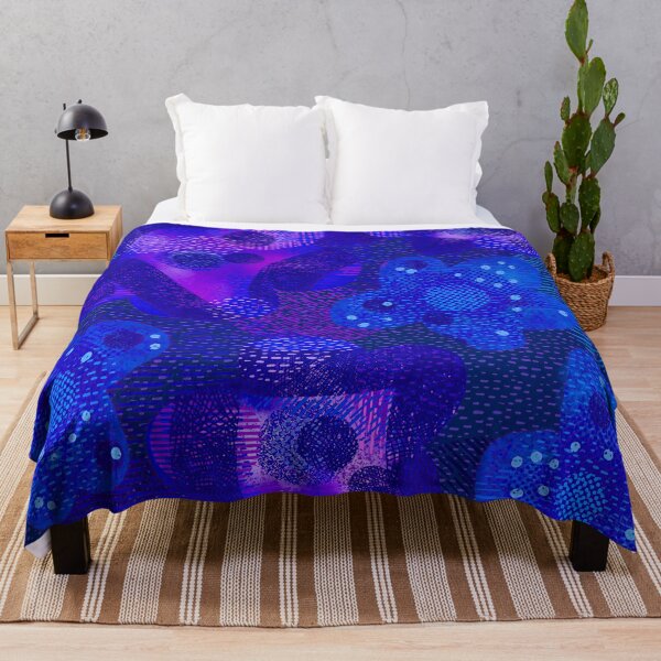 Item preview, Blue pink digital floral designed and sold by Leanne Morin.