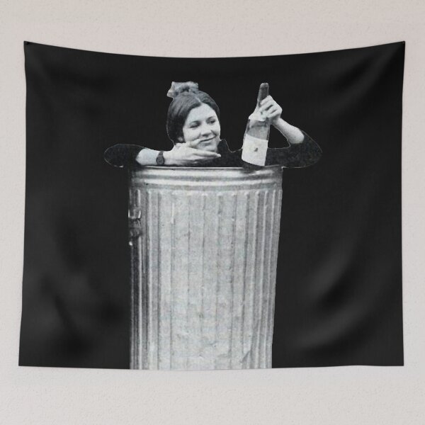 Item preview, Carrie Fisher in a Trash Can designed and sold by JasperGannon.