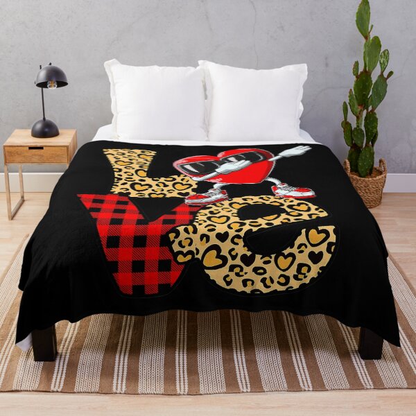 Item preview, Dabbing Heart Valentines Love Leopard Plaid Couple Matching designed and sold by ShannonMullins.