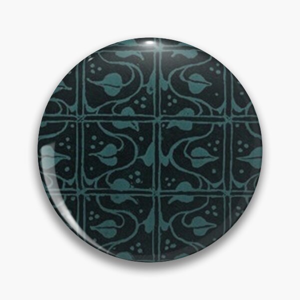 Item preview, Vintage Leaf and Vines Turquoise Teal and Black designed and sold by SaraValor.