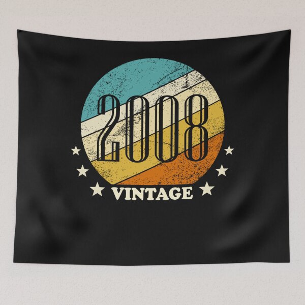 Item preview, Vintage retro born in 2008 birth year gift T-Shirt designed and sold by CathyBabson.