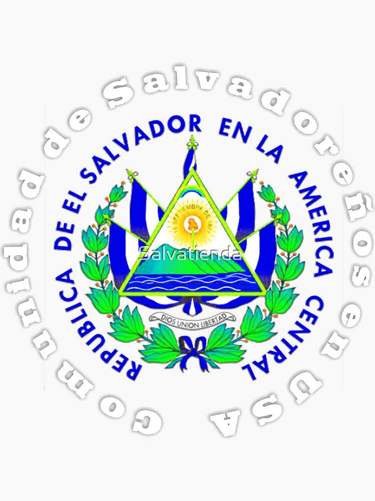 Pegatina Comunidad De Salvadoreños En Usa De Salvatienda Redbubble 6879