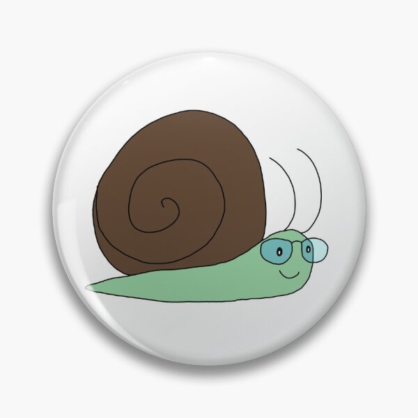 Item preview, Snail Wearing Glasses designed and sold by NonbinarySarah.